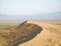 Вид  с верхушки Бархана на юг-национальный парк "Алтын-Эмель"